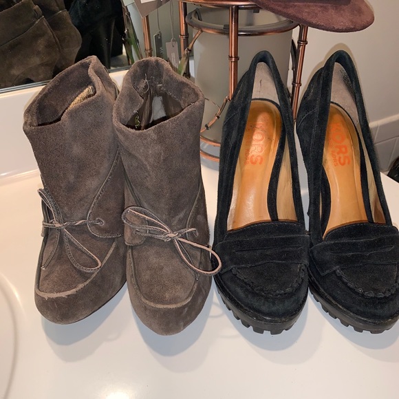 Two pairs of suede heels Michael Kors farylrobin - Picture 2 of 11